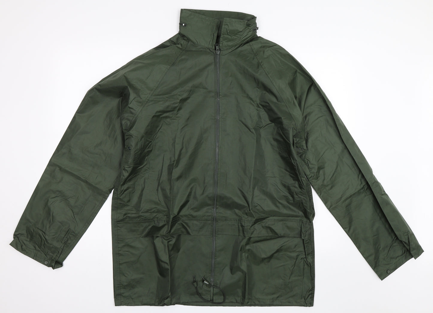 Preworn Mens Green   Rain Coat Coat Size M