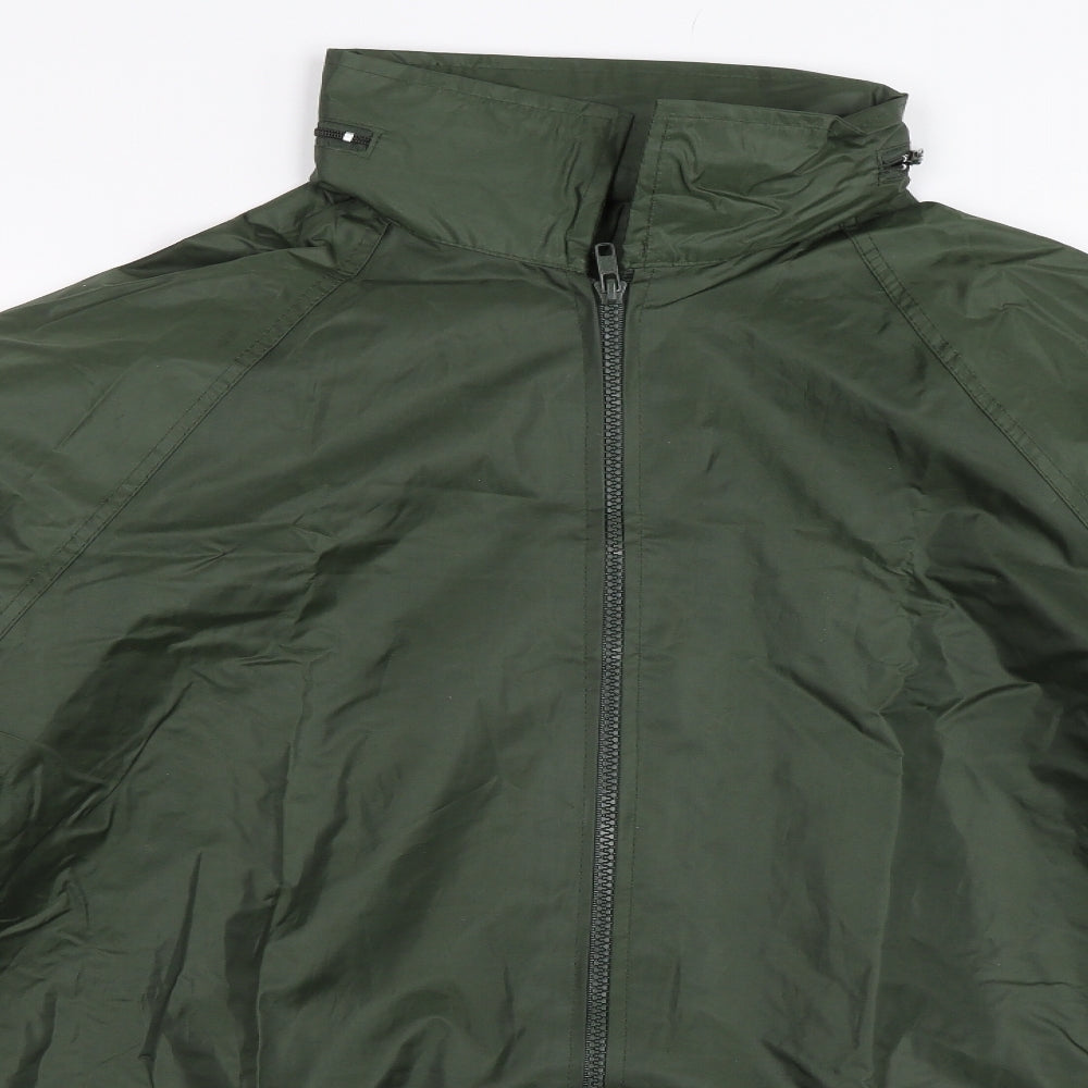 Preworn Mens Green   Rain Coat Coat Size M