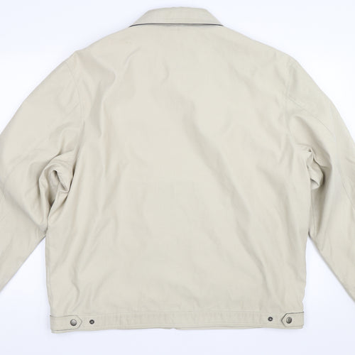 David Barry Mens Beige   Jacket Coat Size XL
