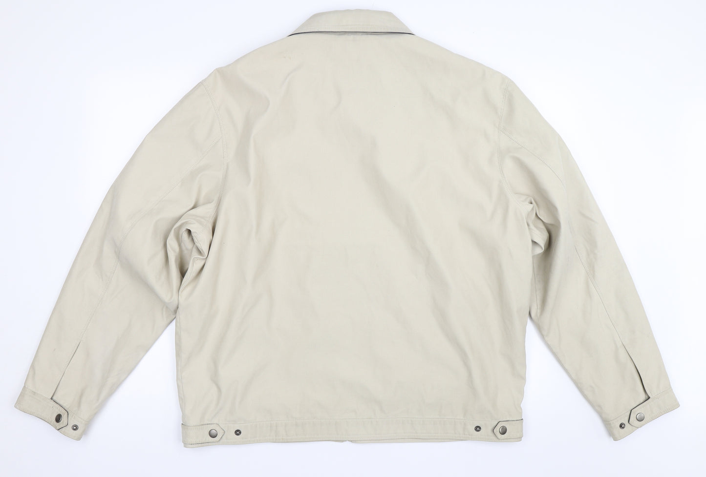 David Barry Mens Beige   Jacket Coat Size XL