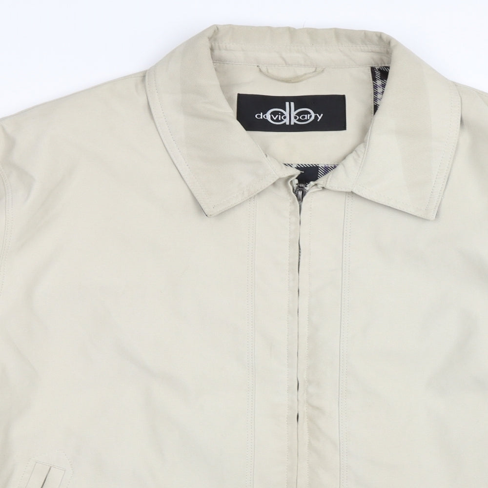 David Barry Mens Beige   Jacket Coat Size XL