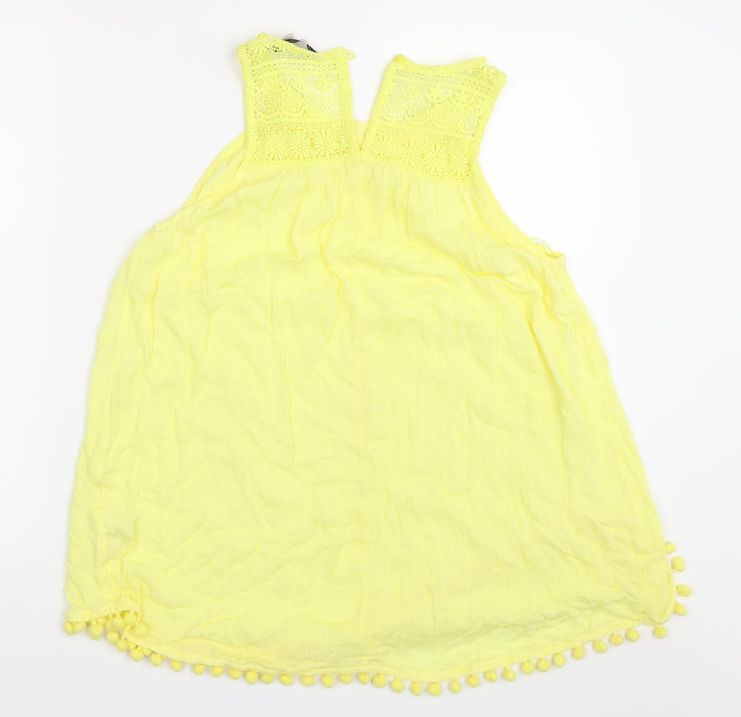 F&F Womens Yellow   Basic Blouse Size 12