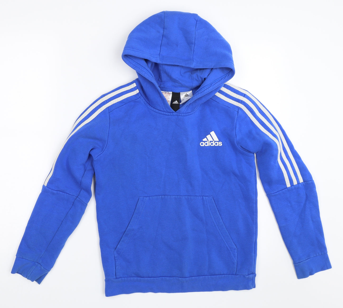 adidas Boys Blue   Pullover Hoodie Size 11-12 Years