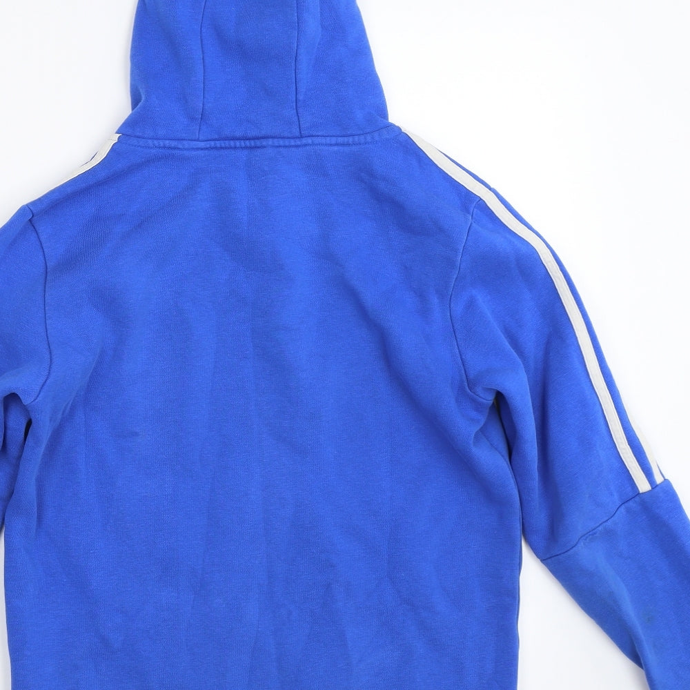 adidas Boys Blue   Pullover Hoodie Size 11-12 Years