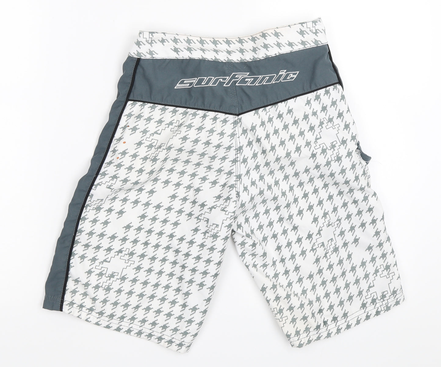 Surfanic Boys White   Bermuda Shorts Size 10 Years - swim shorts
