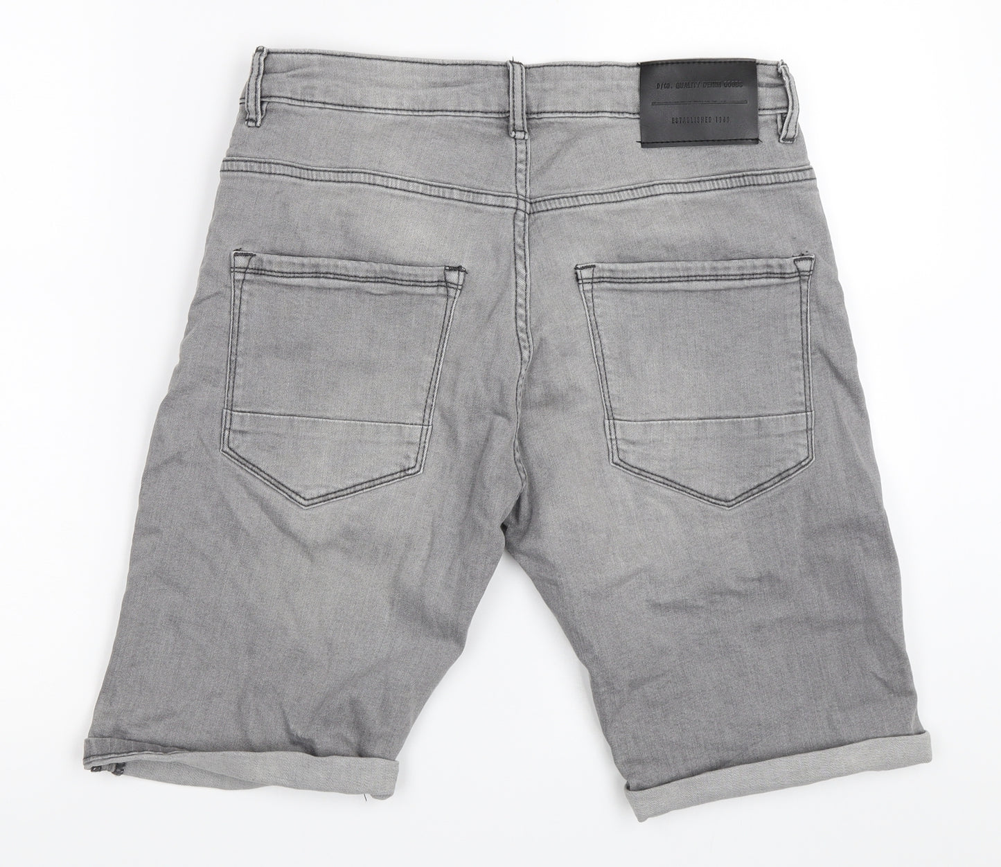 Primark Mens Grey  Denim Bermuda Shorts Size 30 in