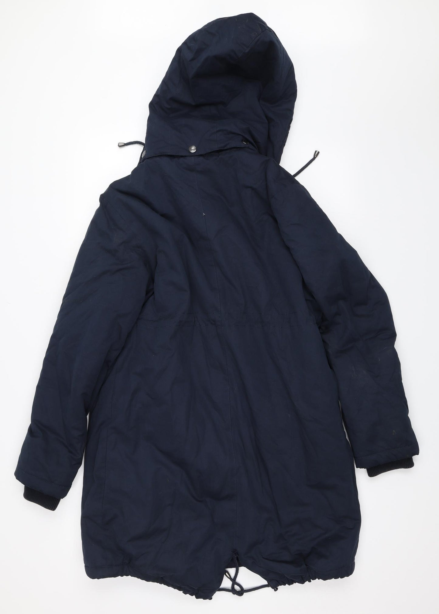 JoJo Maman Bébé Womens Blue   Parka Coat Size 10