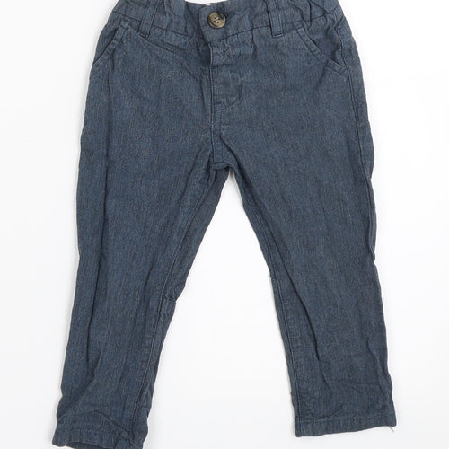 Mini Club Boys Blue   Capri Trousers Size 12-18 Months