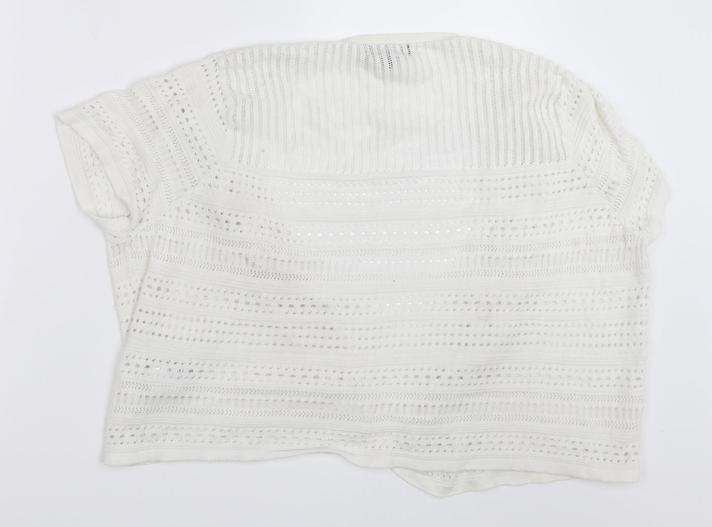 New Look Womens White   Cardigan Jumper Size 16