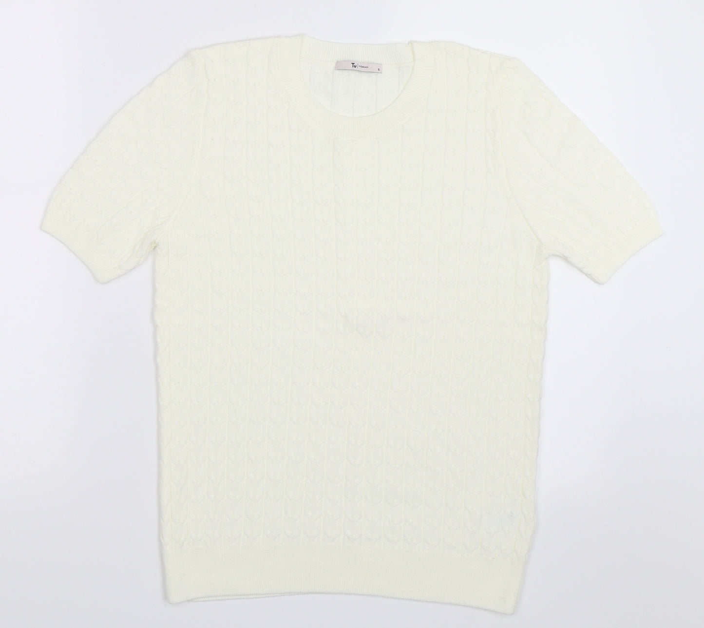 TU Womens Ivory   Pullover Jumper Size 10