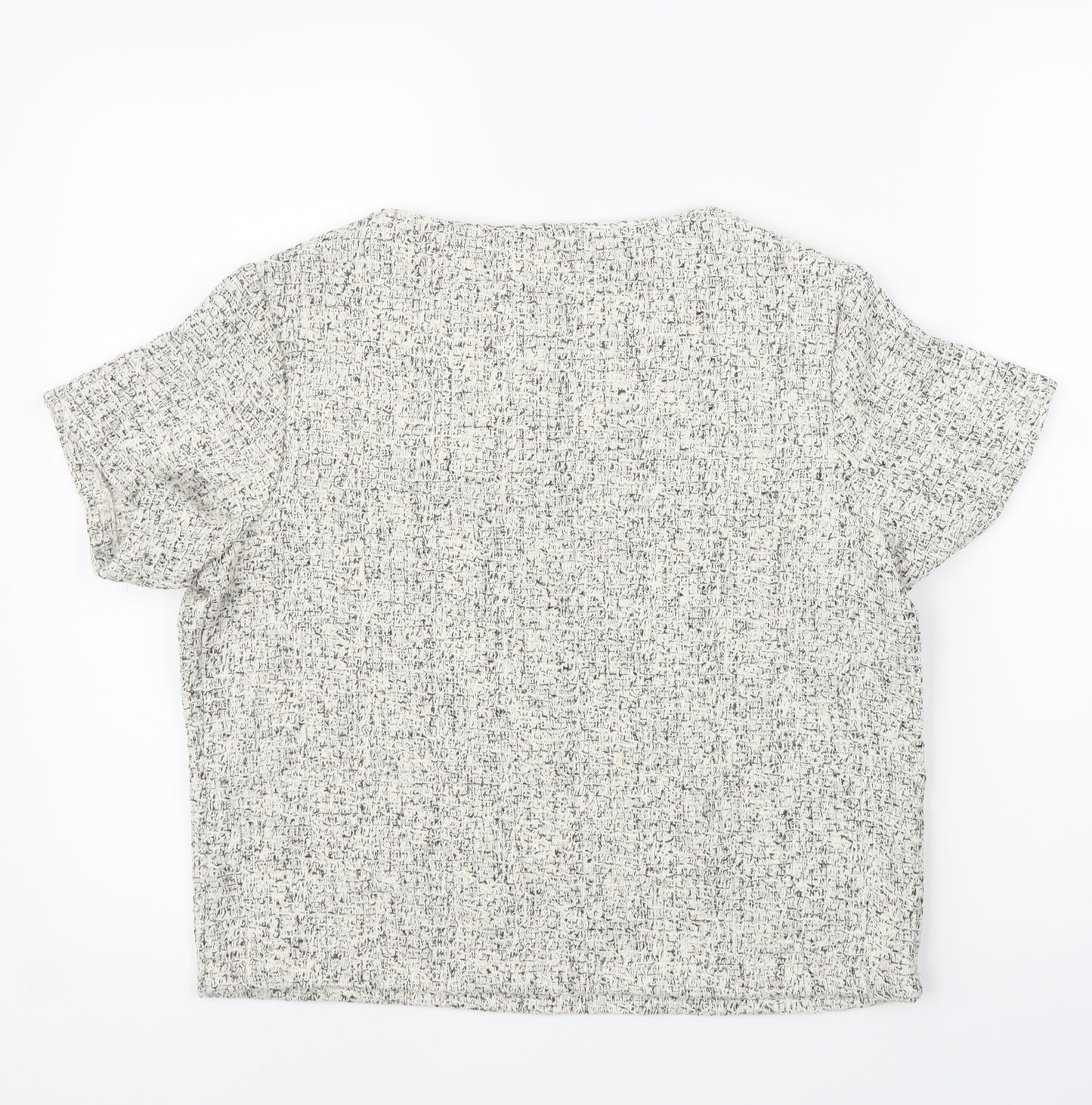 EJ Verdi Womens Grey   Basic Blouse Size 12