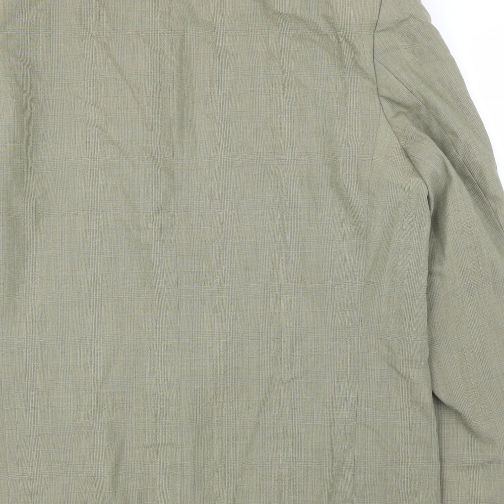 Horne Brothers Mens Green Plaid  Jacket Suit Jacket Size 48