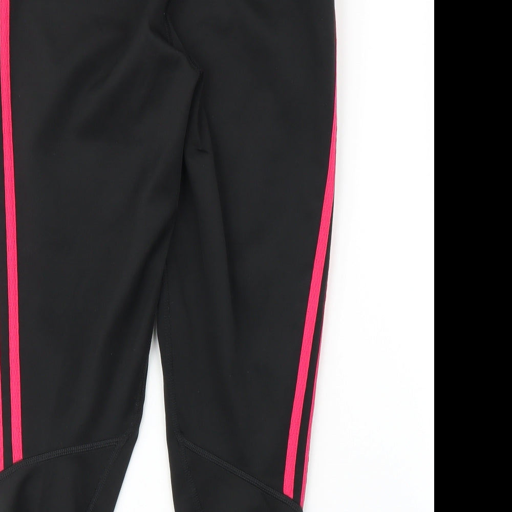 adidas Womens Black   Compression Leggings Size 12 L19 in