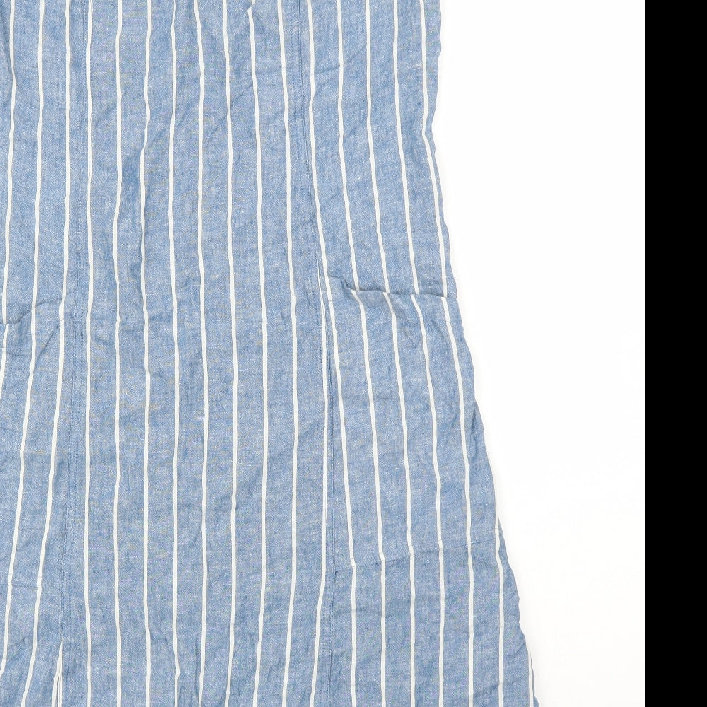 F&F Womens Blue Striped  A-Line  Size 12