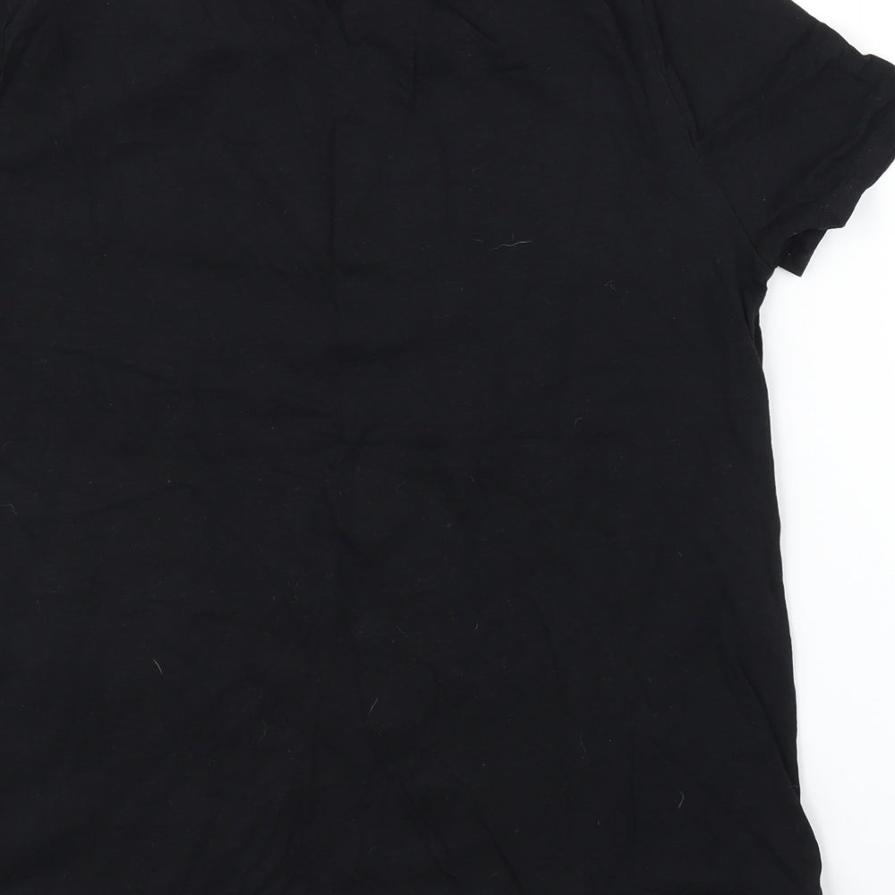 Papaya Womens Black   Basic T-Shirt Size 12