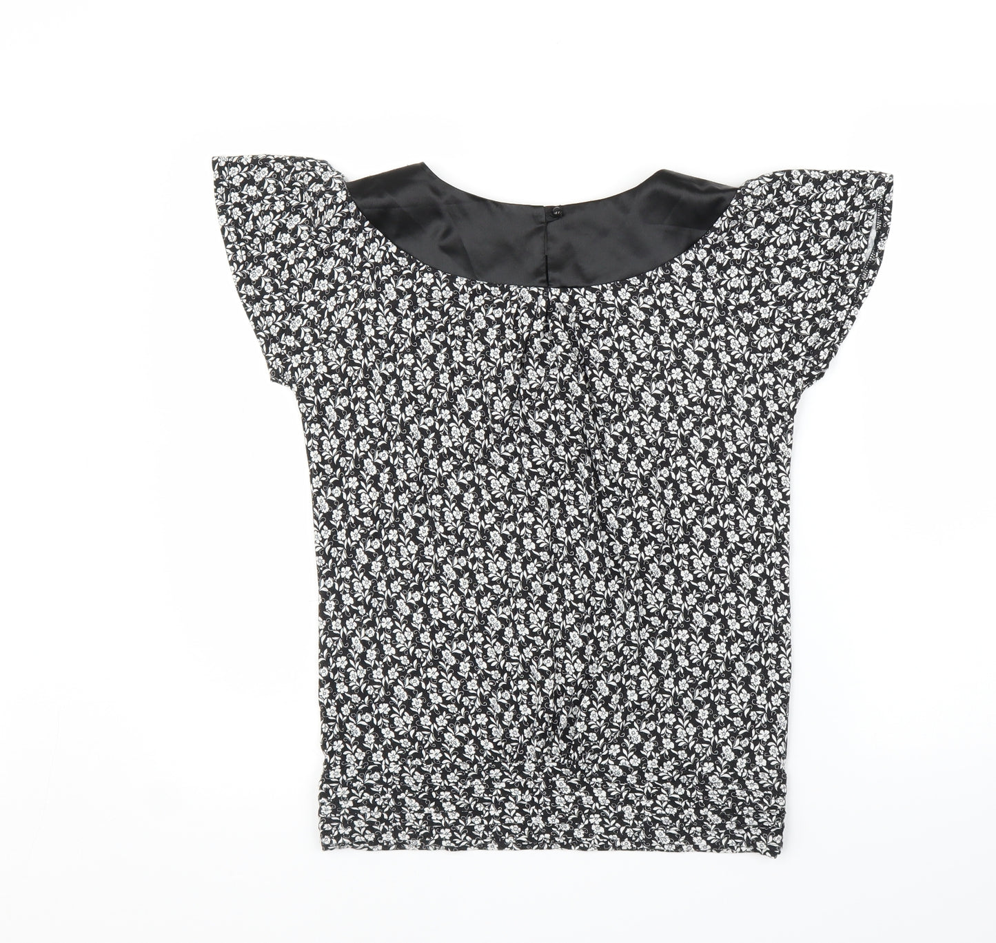 ORSAY Womens Black Floral  Basic Blouse Size M