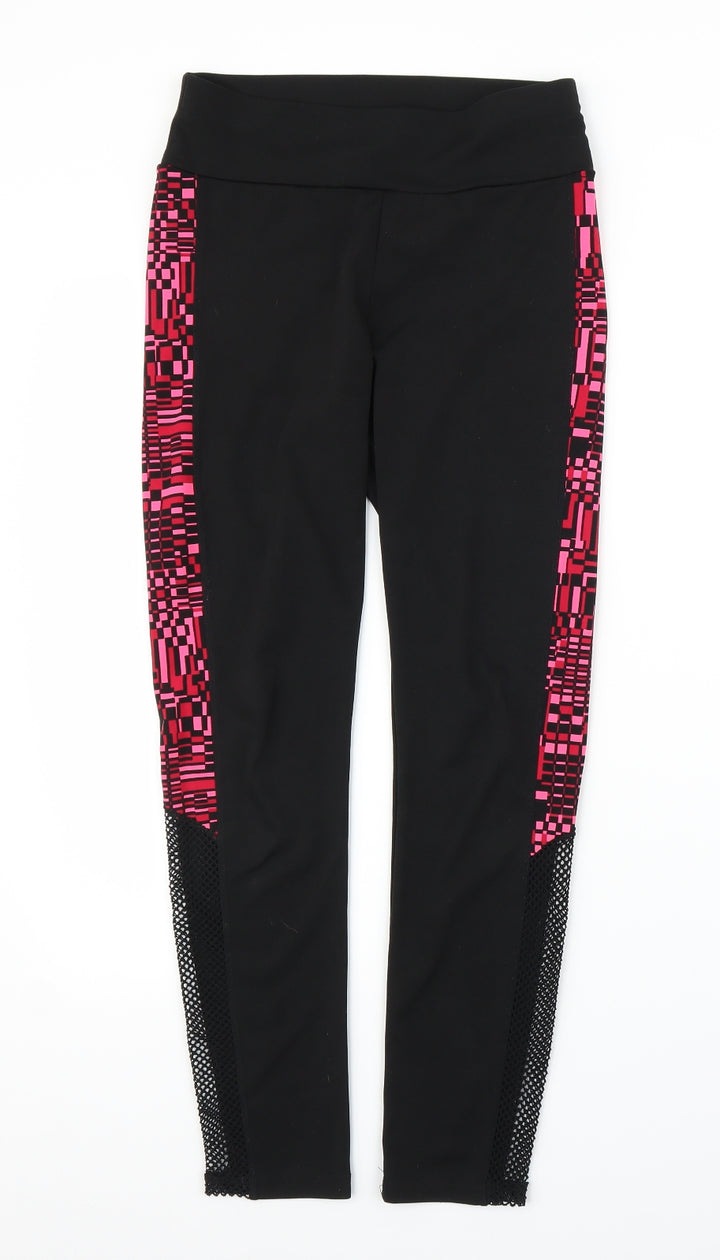 Preworn Womens Black Compression Leggings Size S L25 in