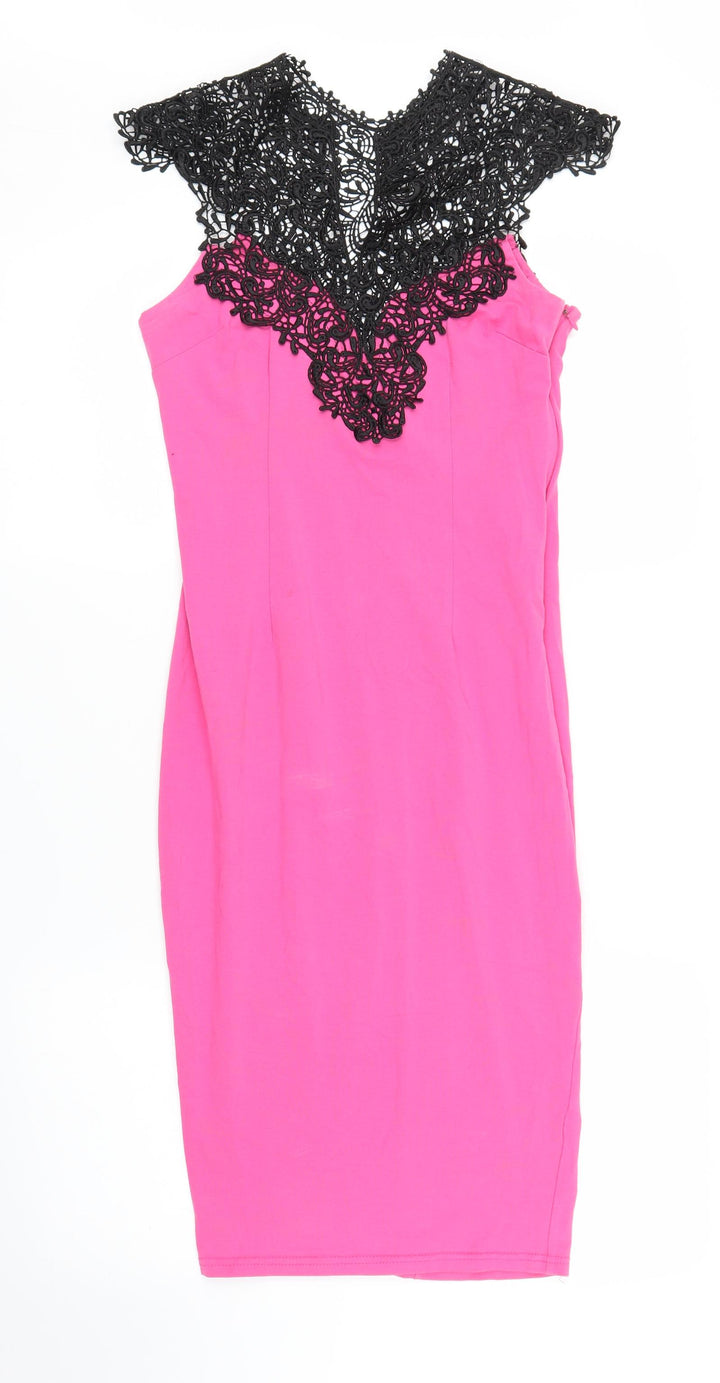 AX Paris Womens Pink Bodycon Size 10
