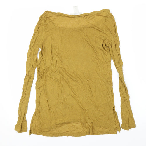 FOREVER 21 Womens Yellow   Basic T-Shirt Size S