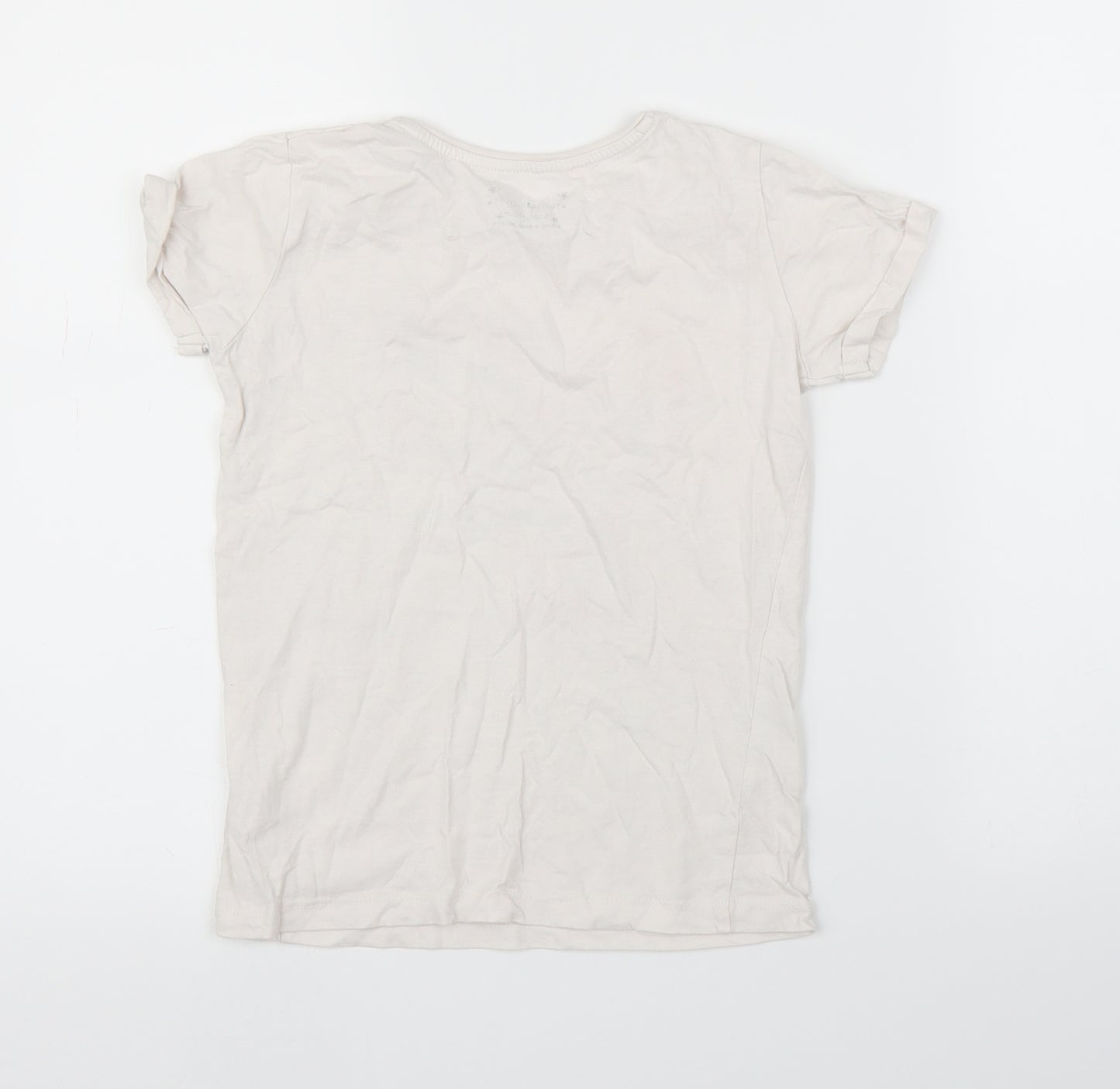 Primark Girls White   Basic T-Shirt Size 9-10 Years