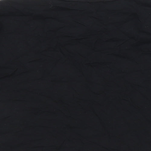 H&M Girls Black   Cropped T-Shirt Size 9 Years