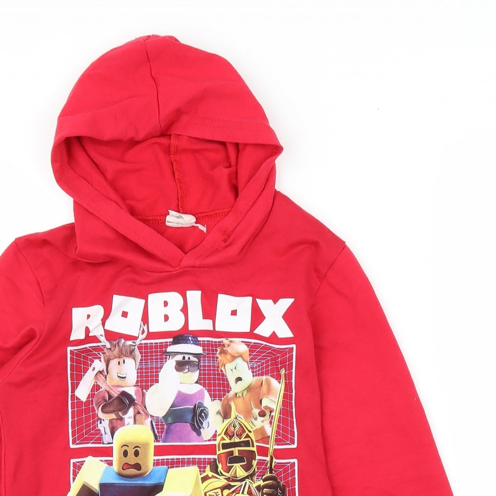 dgfstm Boys Red   Pullover Hoodie Size 13 Years  - Roblox