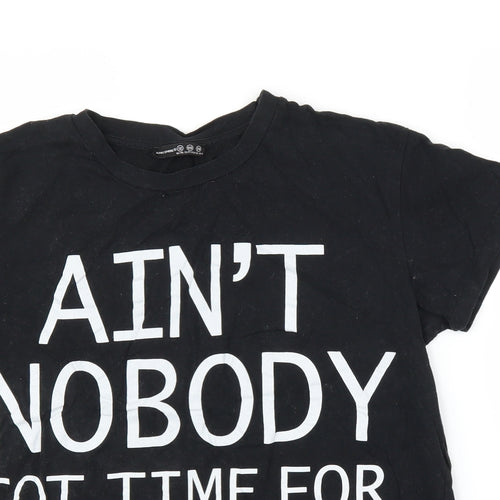 Primark Womens Black   Basic T-Shirt Size 12