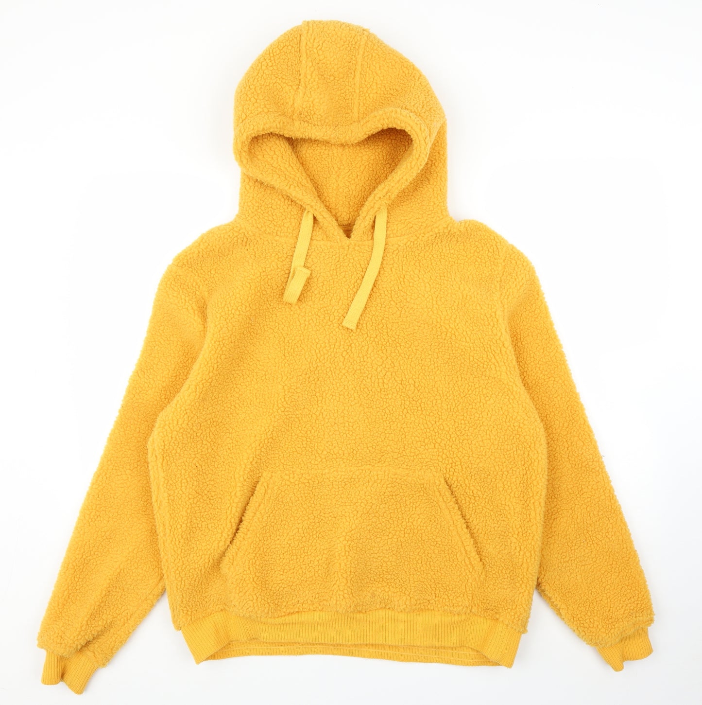 Preworn Womens Yellow  Fleece Pullover Hoodie Size M