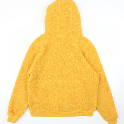 Preworn Womens Yellow  Fleece Pullover Hoodie Size M