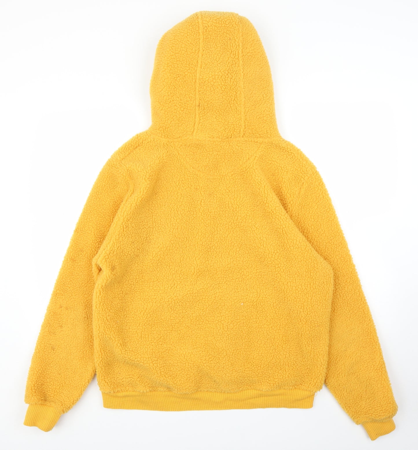 Preworn Womens Yellow  Fleece Pullover Hoodie Size M