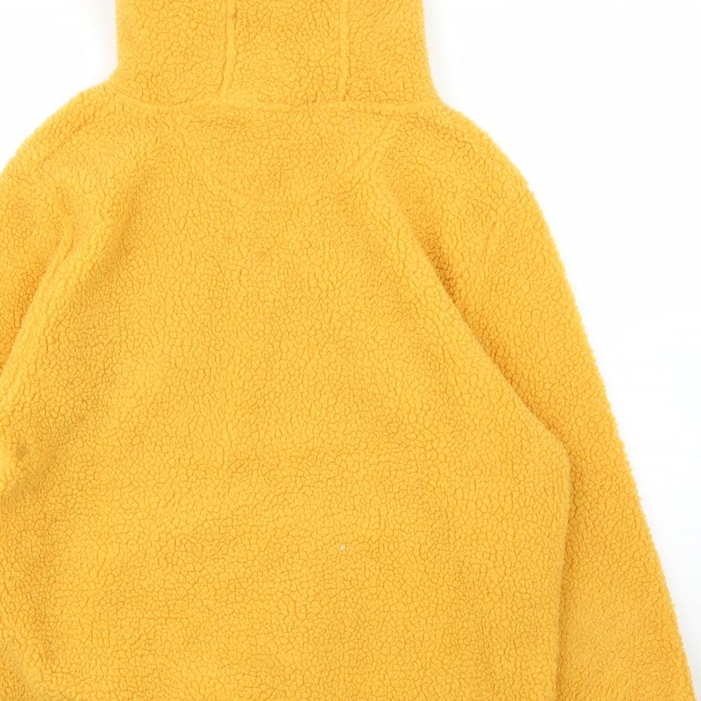 Preworn Womens Yellow  Fleece Pullover Hoodie Size M