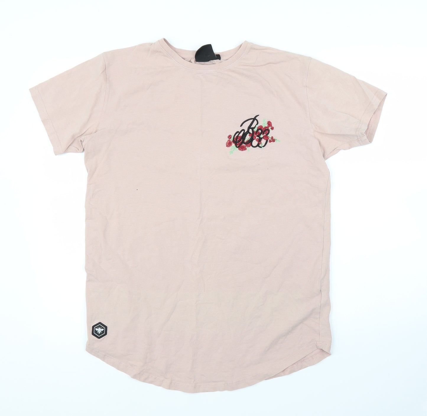 Bee Inspired  Mens Pink    T-Shirt Size L