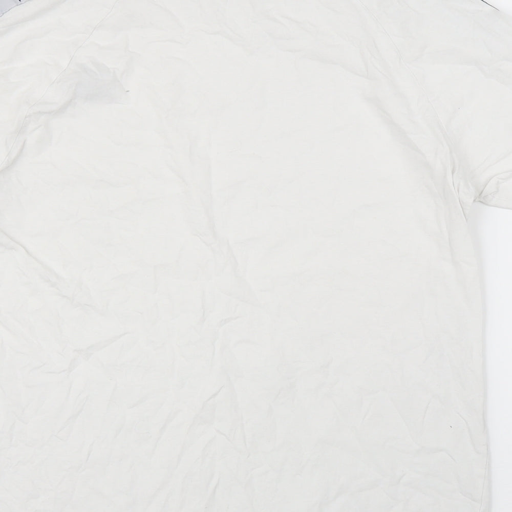 Kappa Mens White    T-Shirt Size L