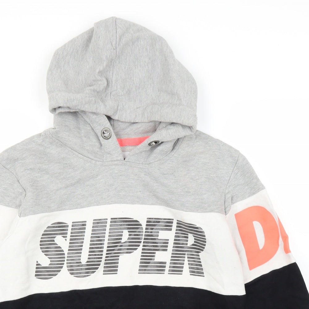 Superdry Mens Grey   Pullover Hoodie Size M
