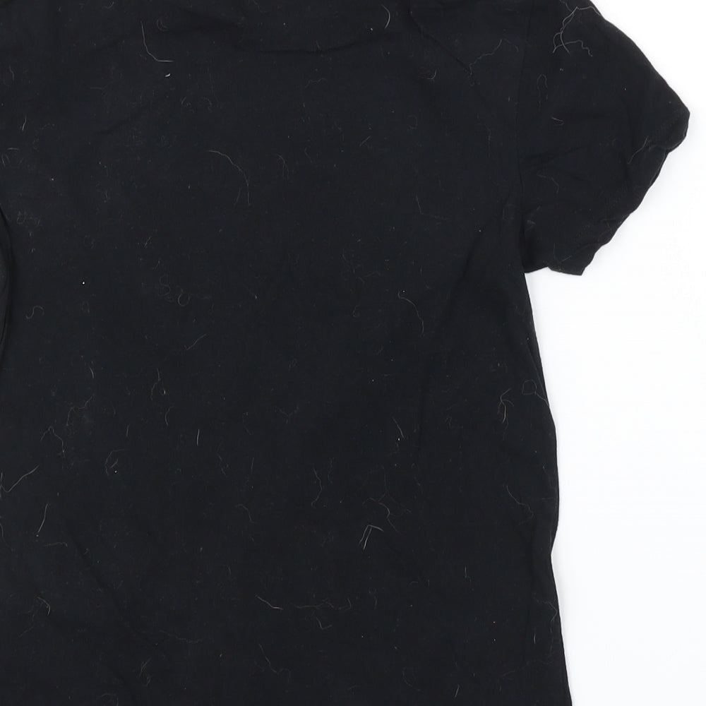 Pep&Co Boys Black   Basic T-Shirt Size 6-7 Years