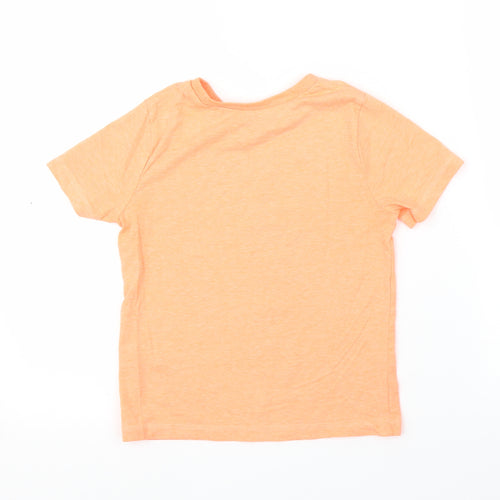 George Boys Orange   Basic T-Shirt Size 6-7 Years