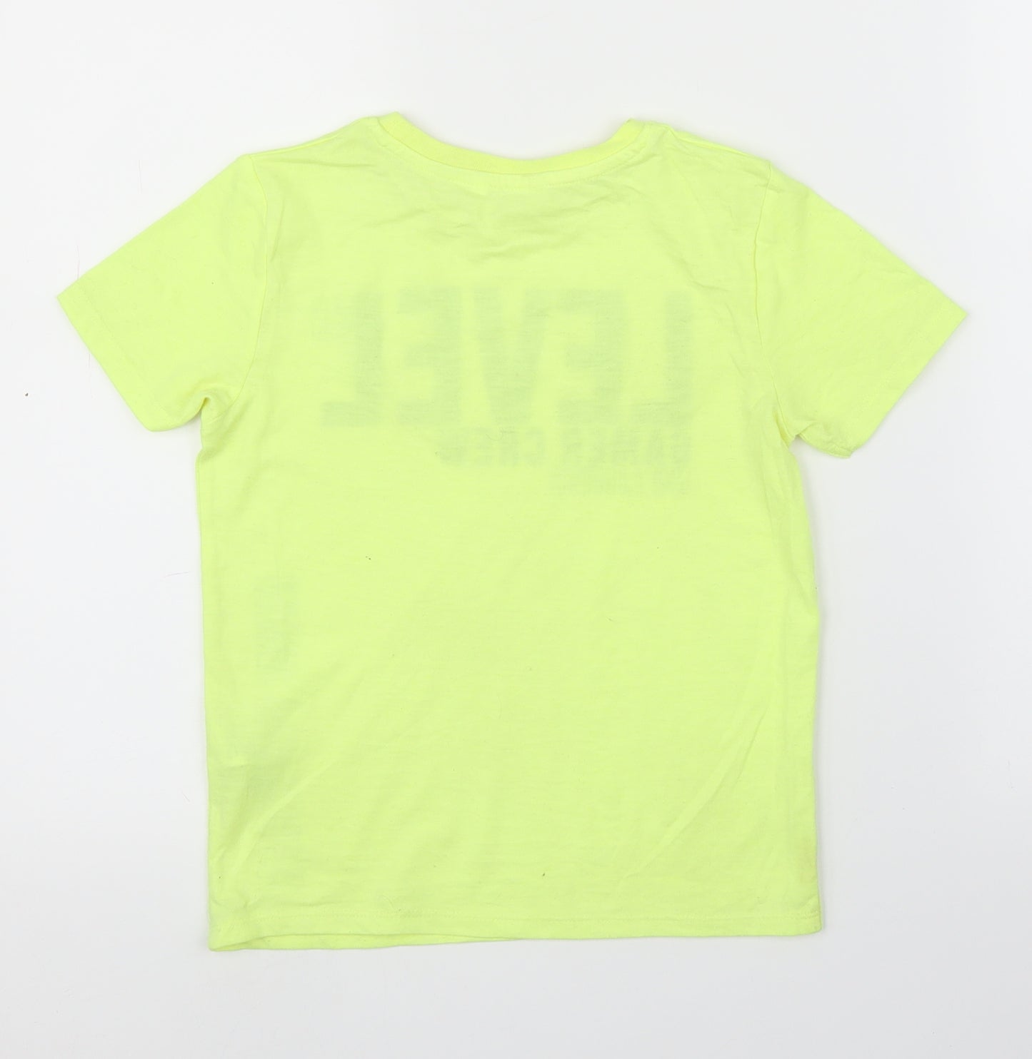 Pep&Co Boys Yellow   Basic T-Shirt Size 6-7 Years