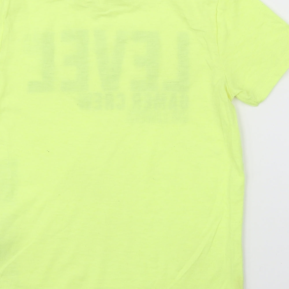 Pep&Co Boys Yellow   Basic T-Shirt Size 6-7 Years