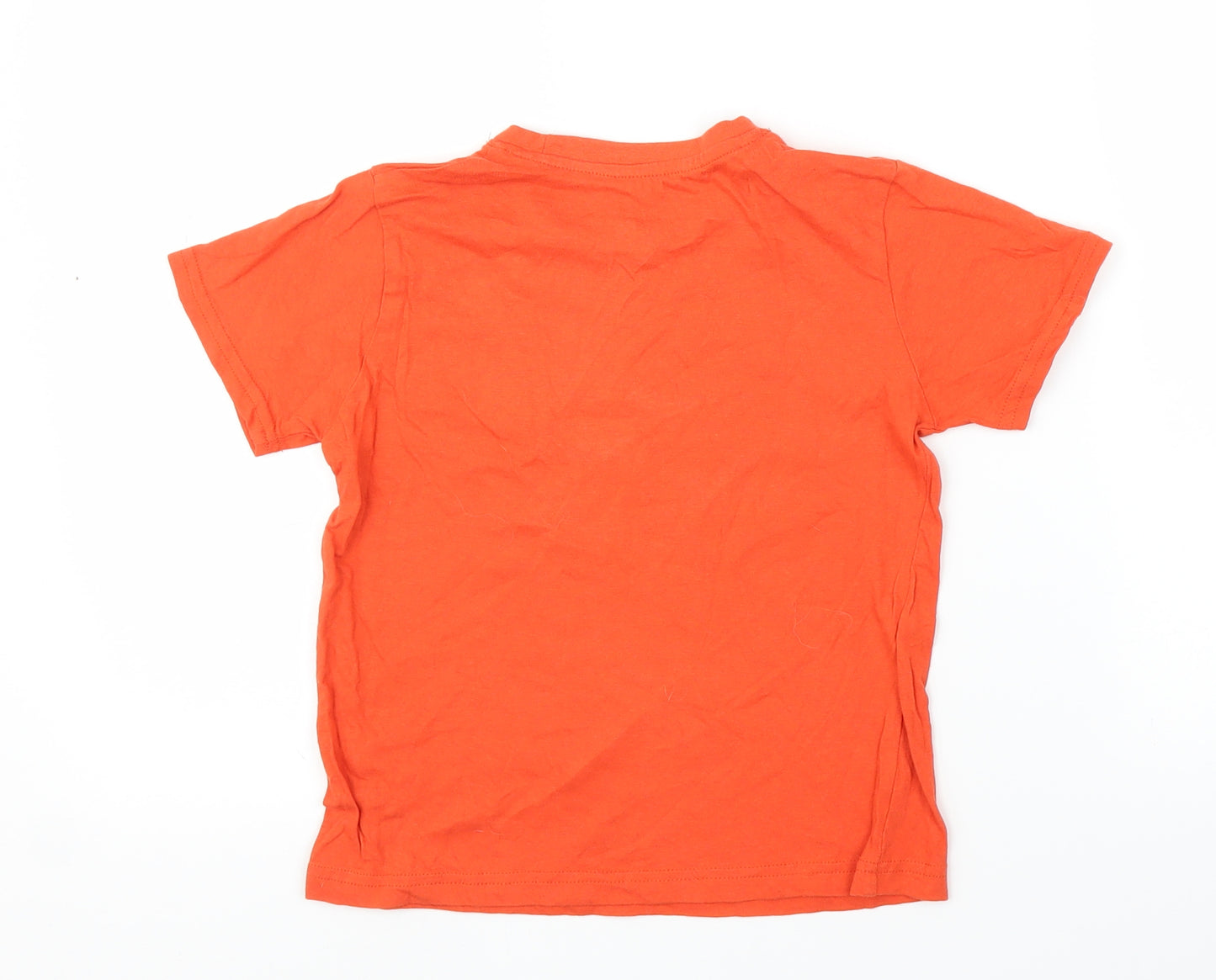 Primark Boys Orange   Basic T-Shirt Size 6-7 Years