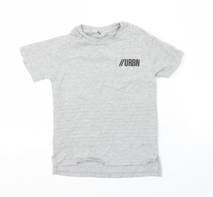 Pep&Co Boys Grey Basic T-Shirt Size 7-8 Years