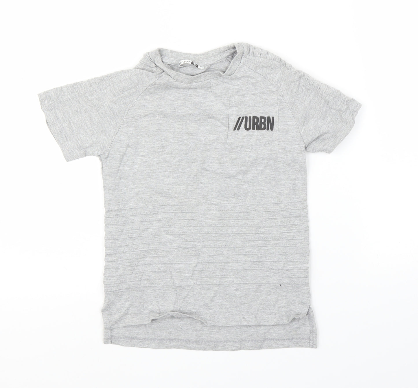 Pep&Co Boys Grey   Basic T-Shirt Size 7-8 Years