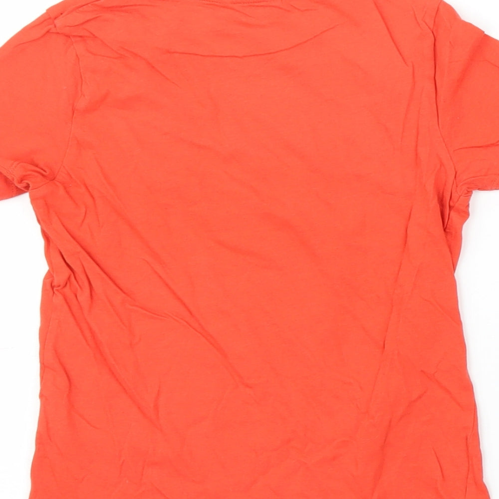 Pep&Co Boys Orange   Basic T-Shirt Size 7-8 Years