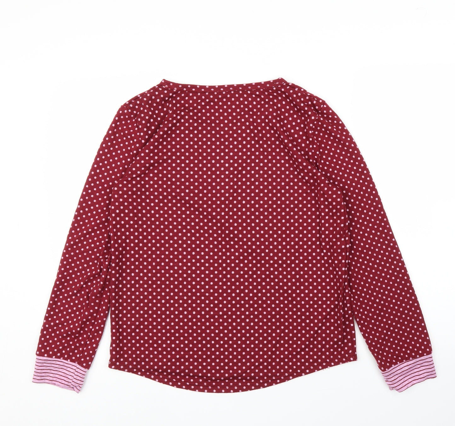 TU Womens Purple Polka Dot  Basic Blouse Size 12