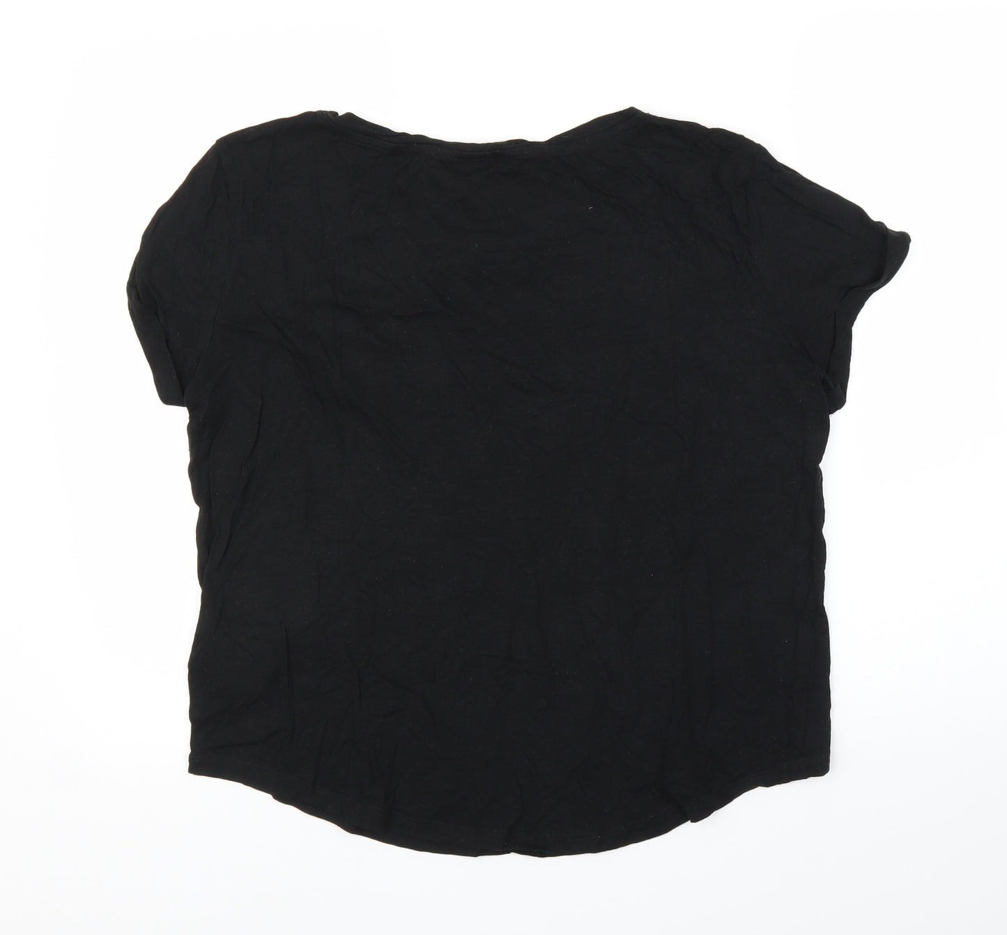H&M Womens Black   Basic T-Shirt Size S