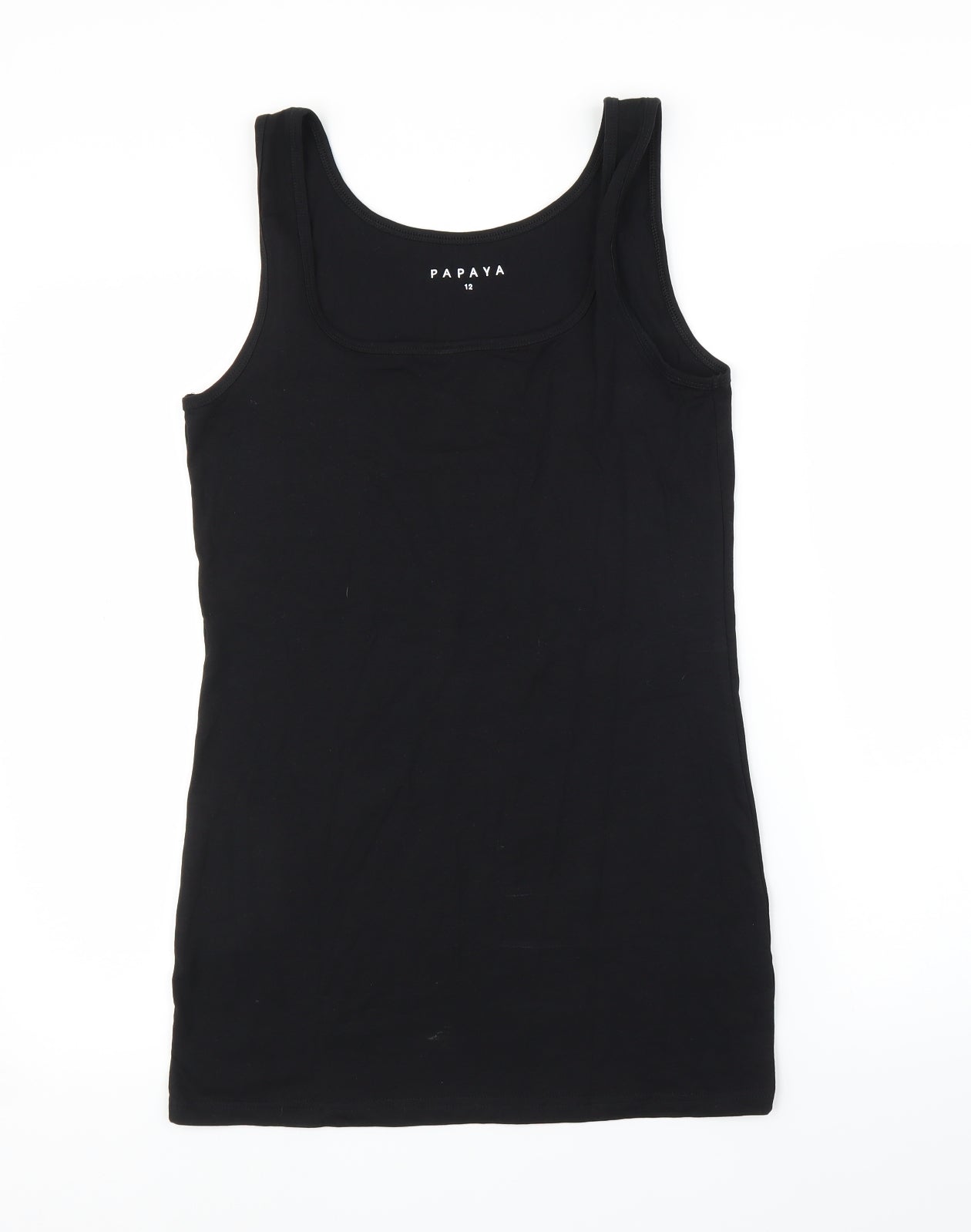 Papaya Womens Black   Tunic Tank Size 12