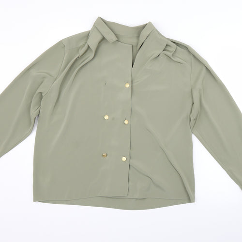 St Micahel Womens Green   Basic Blouse Size 14