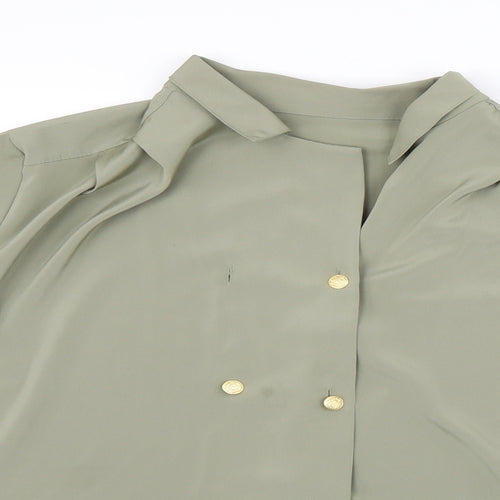 St Micahel Womens Green   Basic Blouse Size 14
