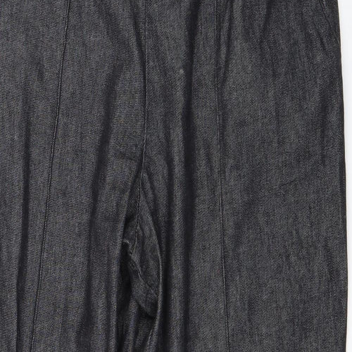 Marks and Spencer Womens Grey  Denim Dress Pants Trousers Size 14 L26 in