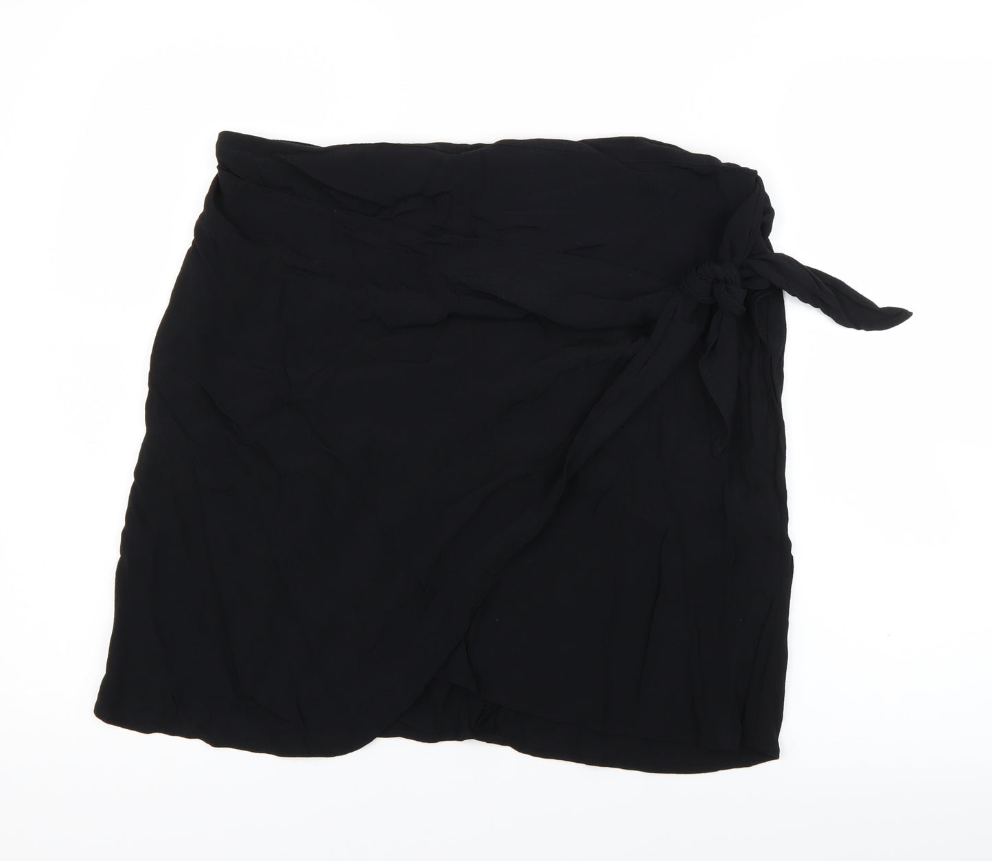 New Look Womens Black   Wrap Skirt Size 16