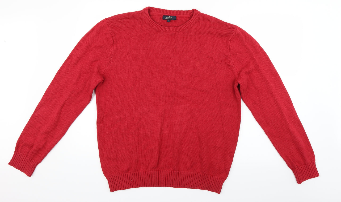 Easy Mens Red   Pullover Jumper Size L